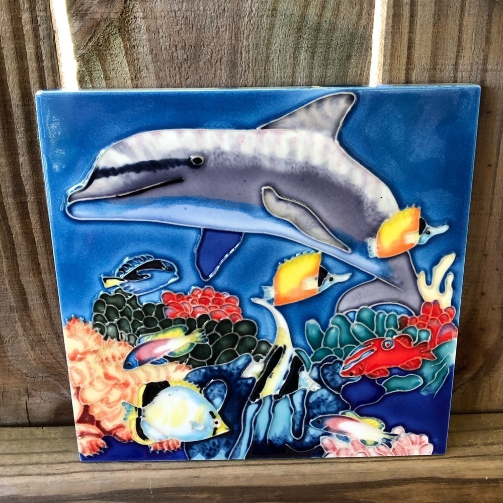 En Vogue Dolphin, Tropical Fish & Sealife Tile Art